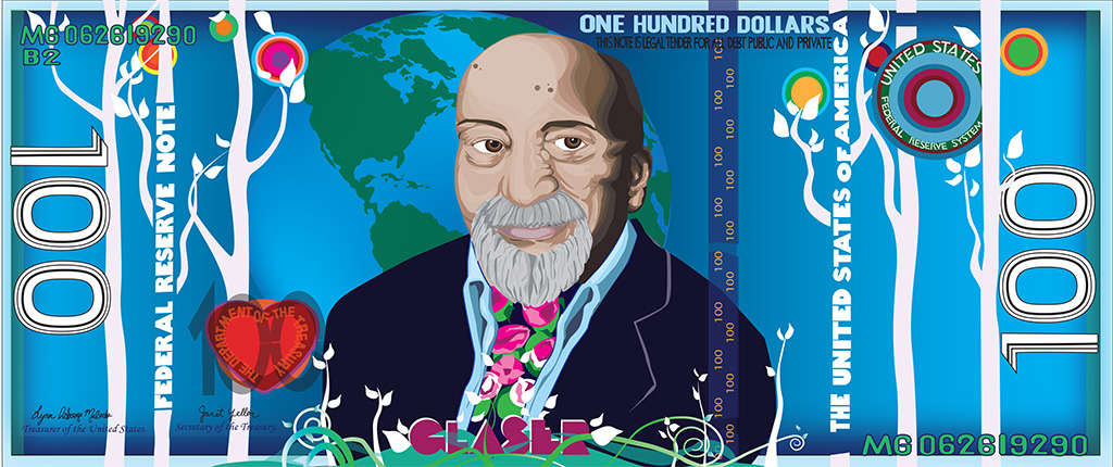 Milton Glaser 100 dollar bill