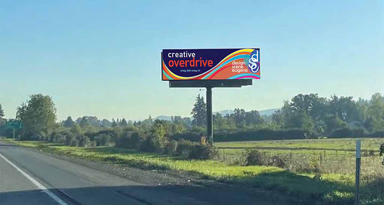 design scene eugene digital billboard mock up