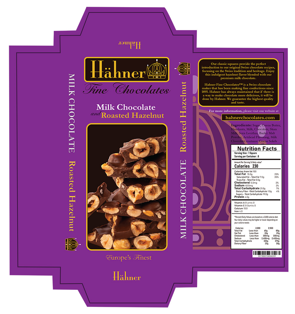 Hahner's chocolate bar